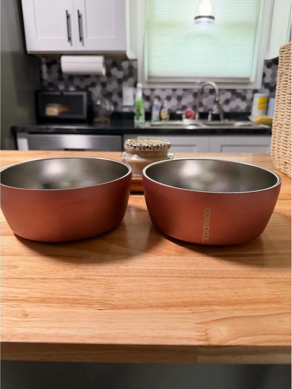 Corkcicle Stainless Steel Dog Bowls  Set of 2, 32oz Each